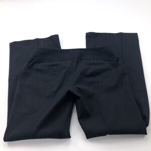 Nanette Lepore 12 (Fit 34W 31L) Textured Mid Rise Trouser Dress Pants Black